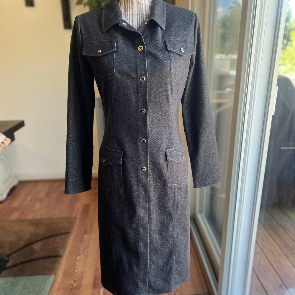 ST. JOHN SPORT Denim Walking Jacket w/Pockets